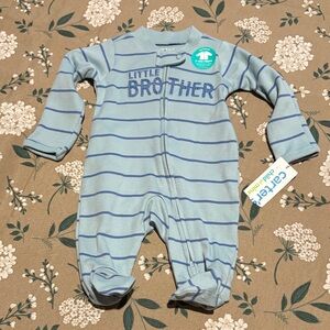 NWT carters newborn little brother footed 836